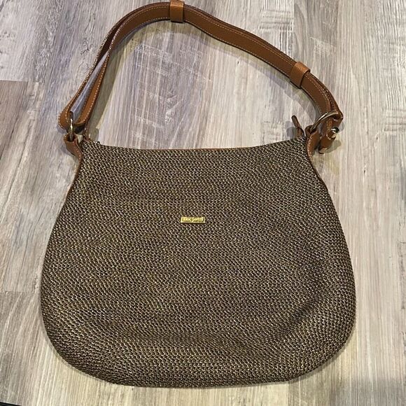 Eric Javits Ny woven tan brown handbag. - Picture 1 of 8